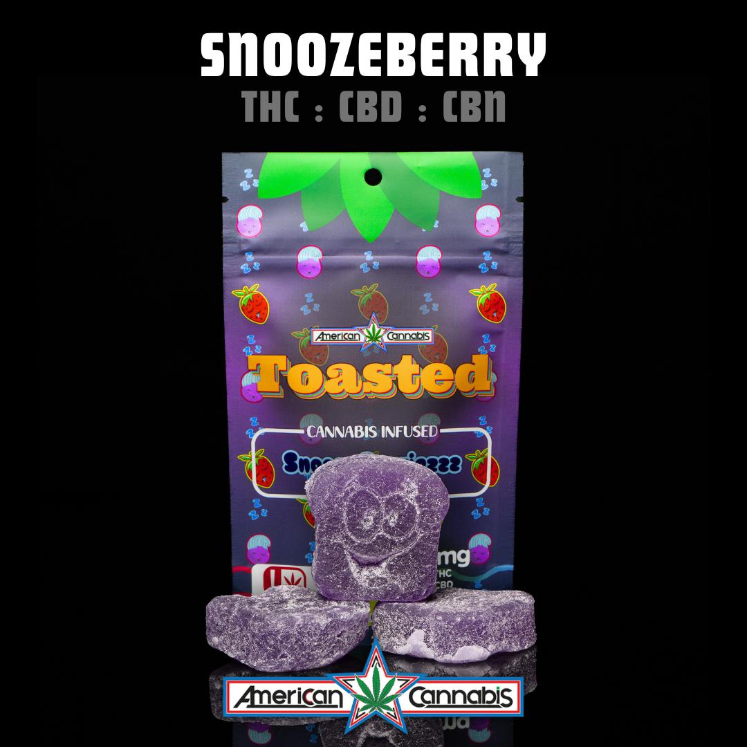 Toasted Gummies Snoozeberry 10pk Hybrid