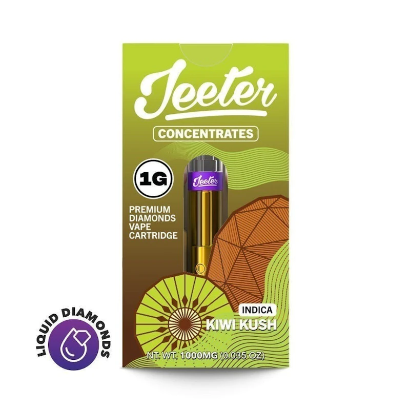 Jeeter Kiwi Kush · Premium Diamonds Cartridge · 1g, Cartridges