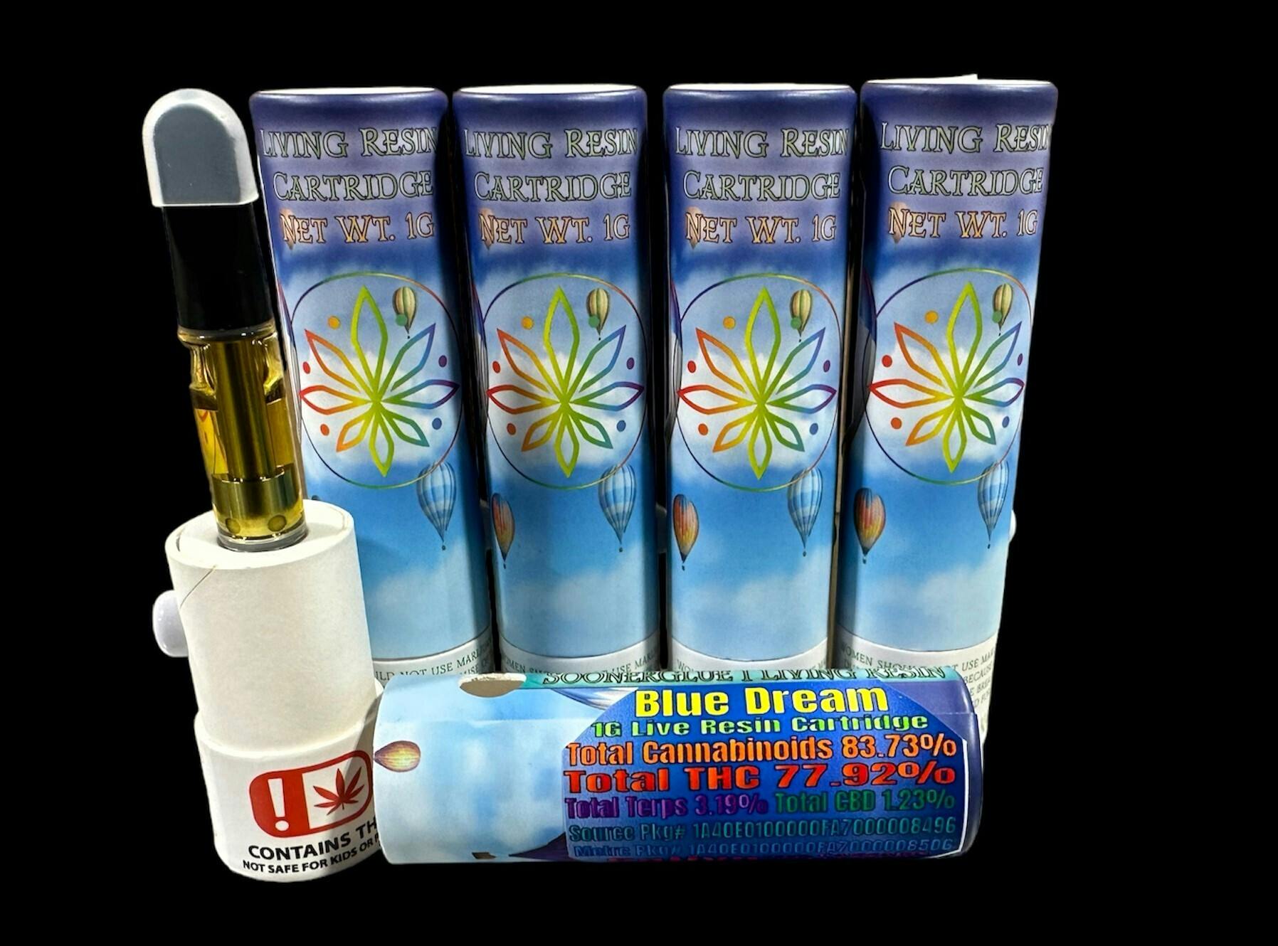 Sooner Glue Blue Dream Live Resin Cartridge Weedmaps