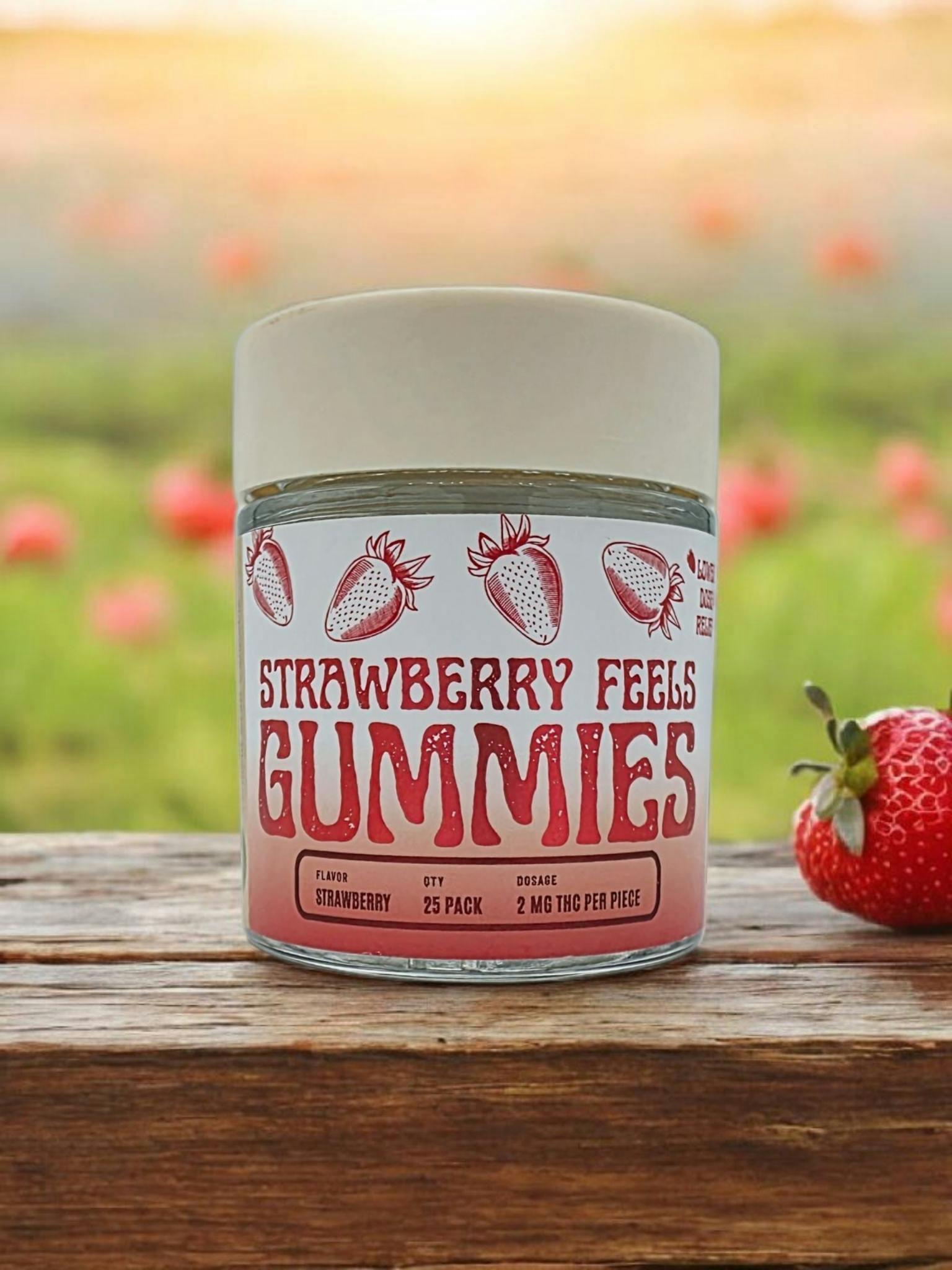 Strawberry Feels Gummies 100mg by Highly Rooted