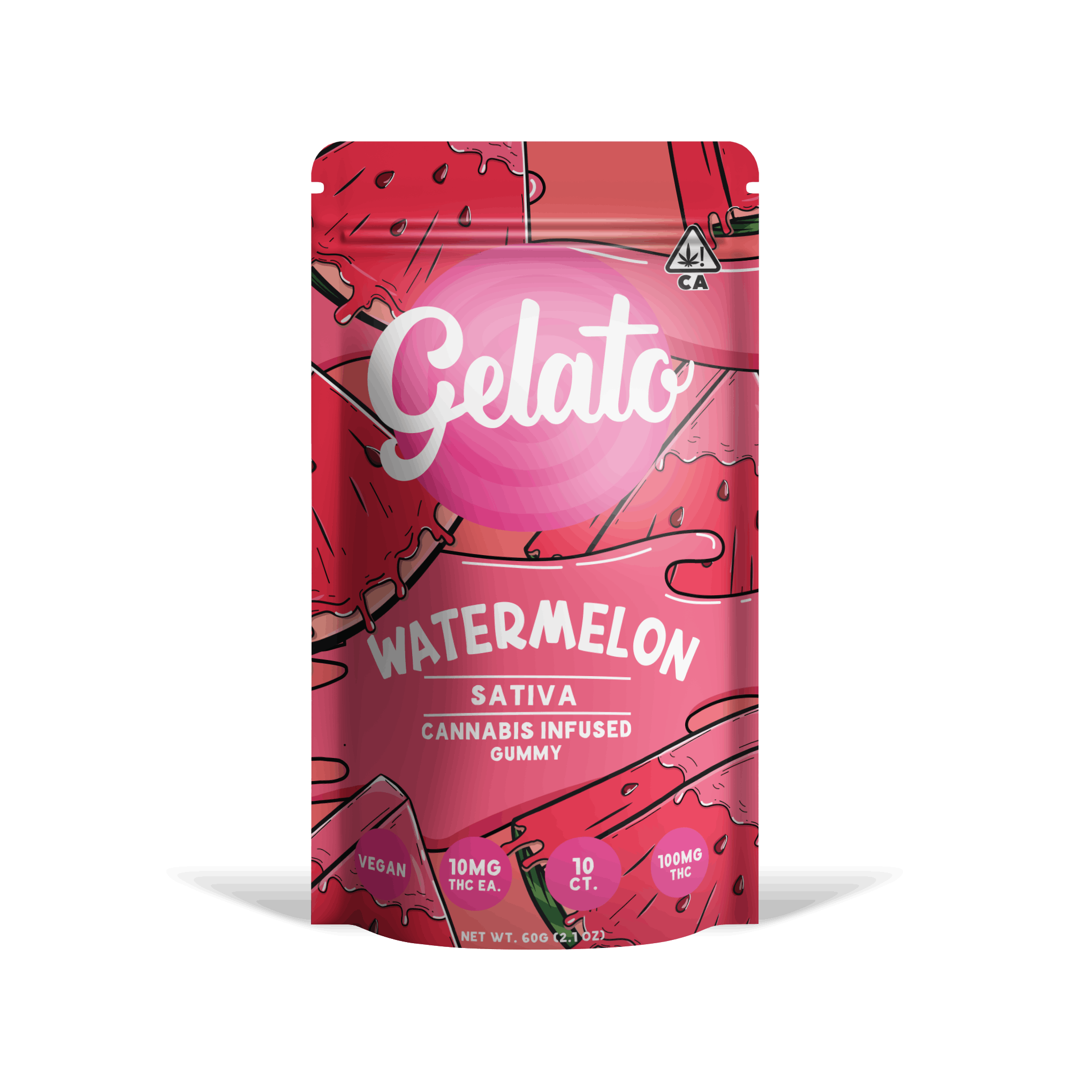 Gelato: Watermelon Gummies 100mg