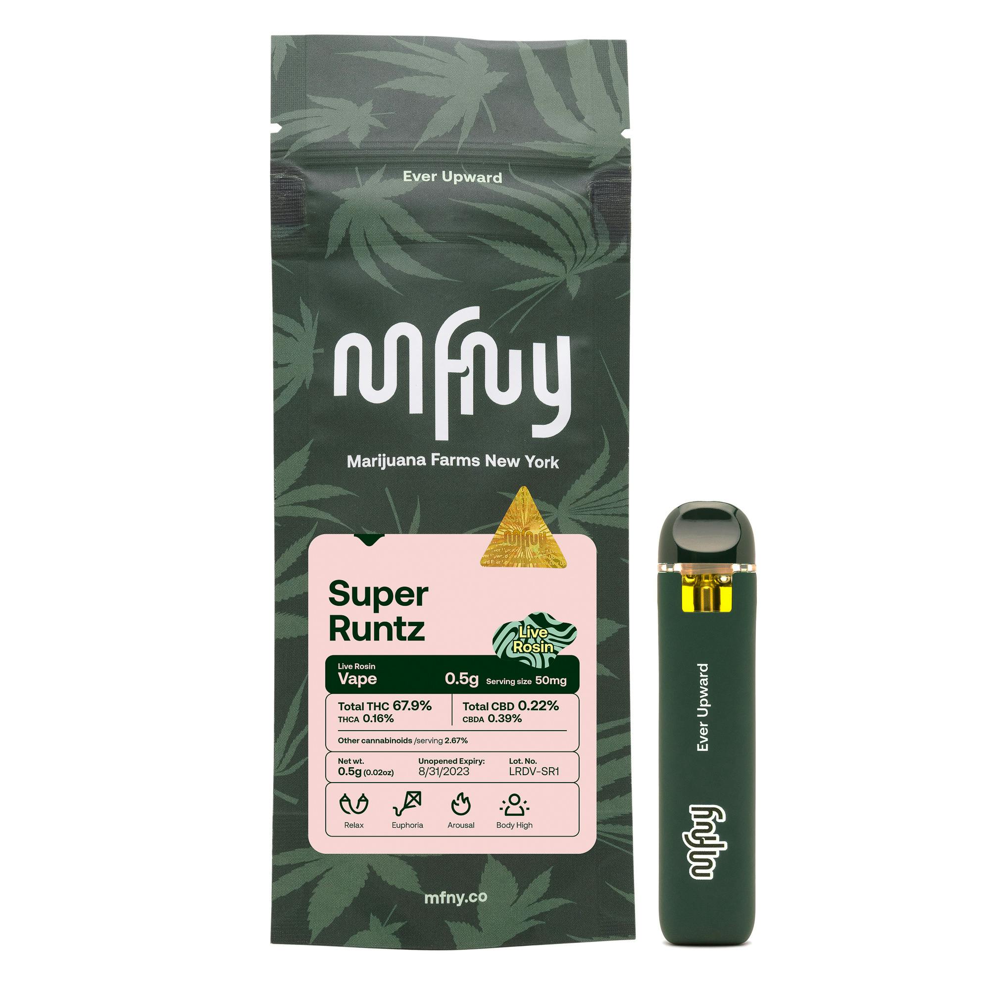 Super Runtz Live Rosin Disposable | 0.5g - MFNY