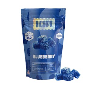 HiCOLOR | Edible | Gummy - Blueberry (RSO) | 100mg, 10
