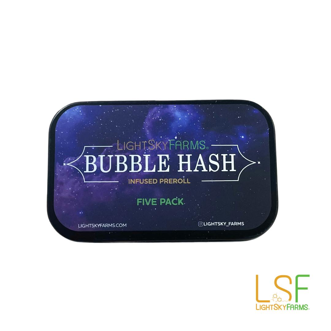 LSF Greasy Runtz Bubble Hash Infused Preroll 0.5g 5 Pack LightSky Farms