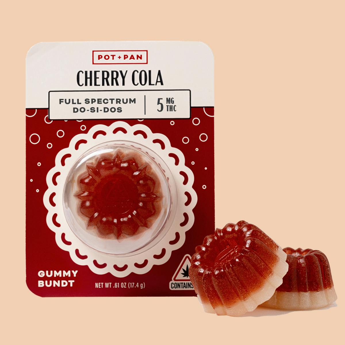 Pot + Pan Cherry Cola Gummy Bundt 1 piece (5mg) Pot + Pan
