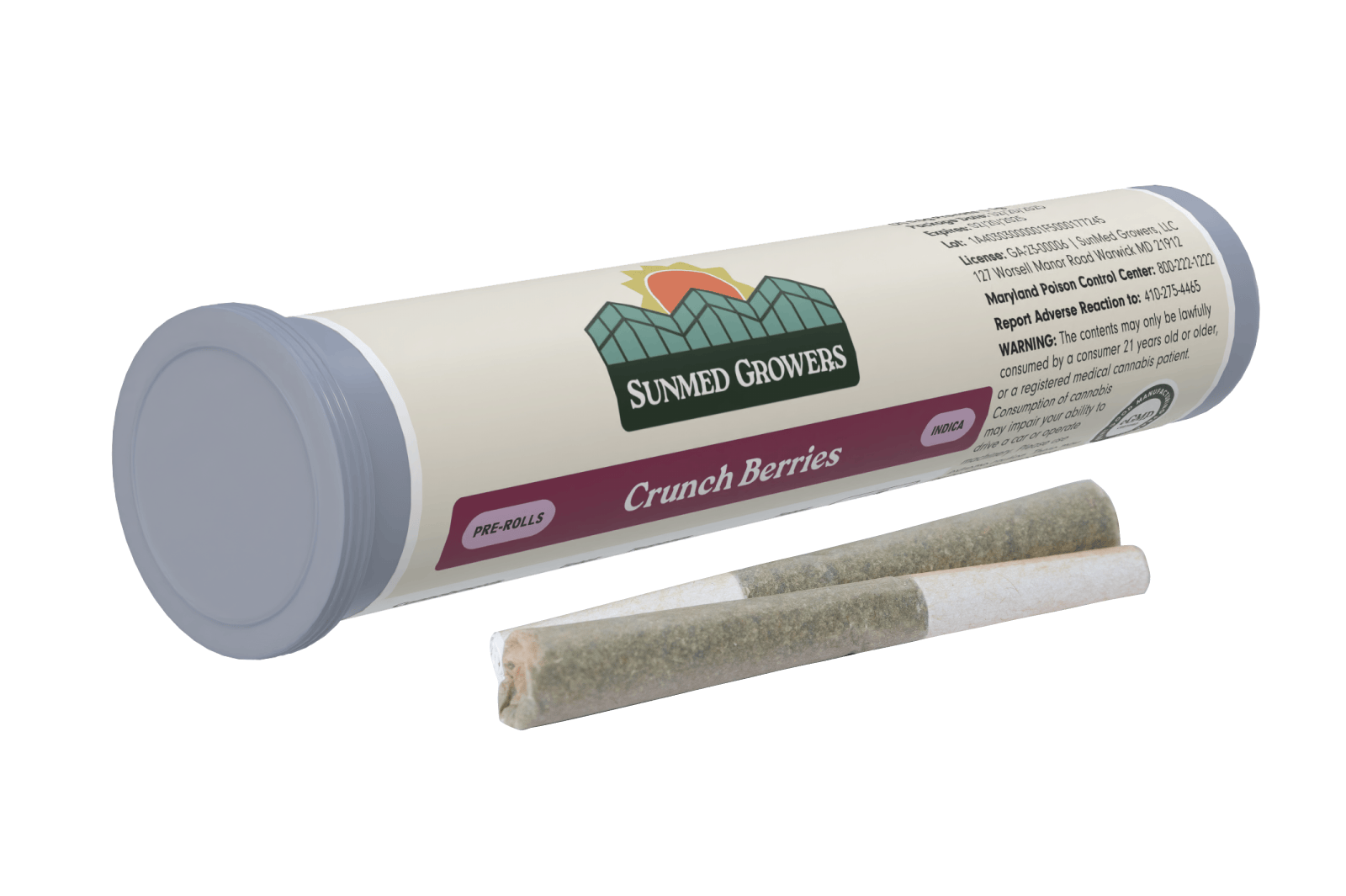 Crunch Berries Pre Roll 0.5g/2 Pack by SunMed Growers