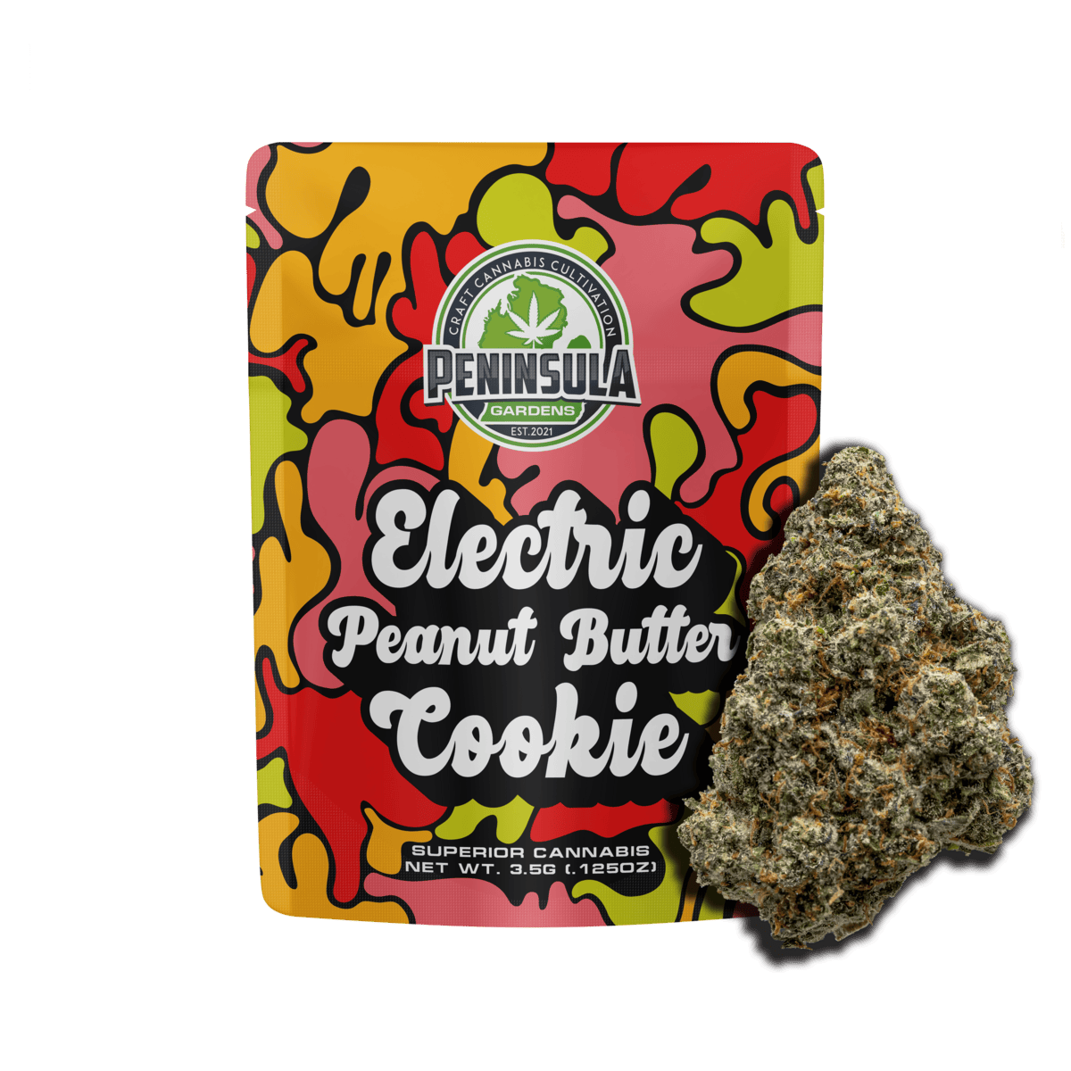 Electric Peanut Butter Cookie | Big Buds | 3.5g by Peninsula Gardens