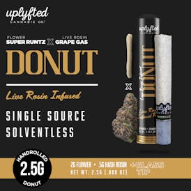 2.5g Live Rosin Donut - Super Runtz X Grape Gas Rosin