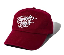 Jungle Boys Clothing | Stacked Dad Cap (Burgundy/White)