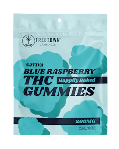 TREETOWN - Blue Raspberry- Standard 200mg Gummies