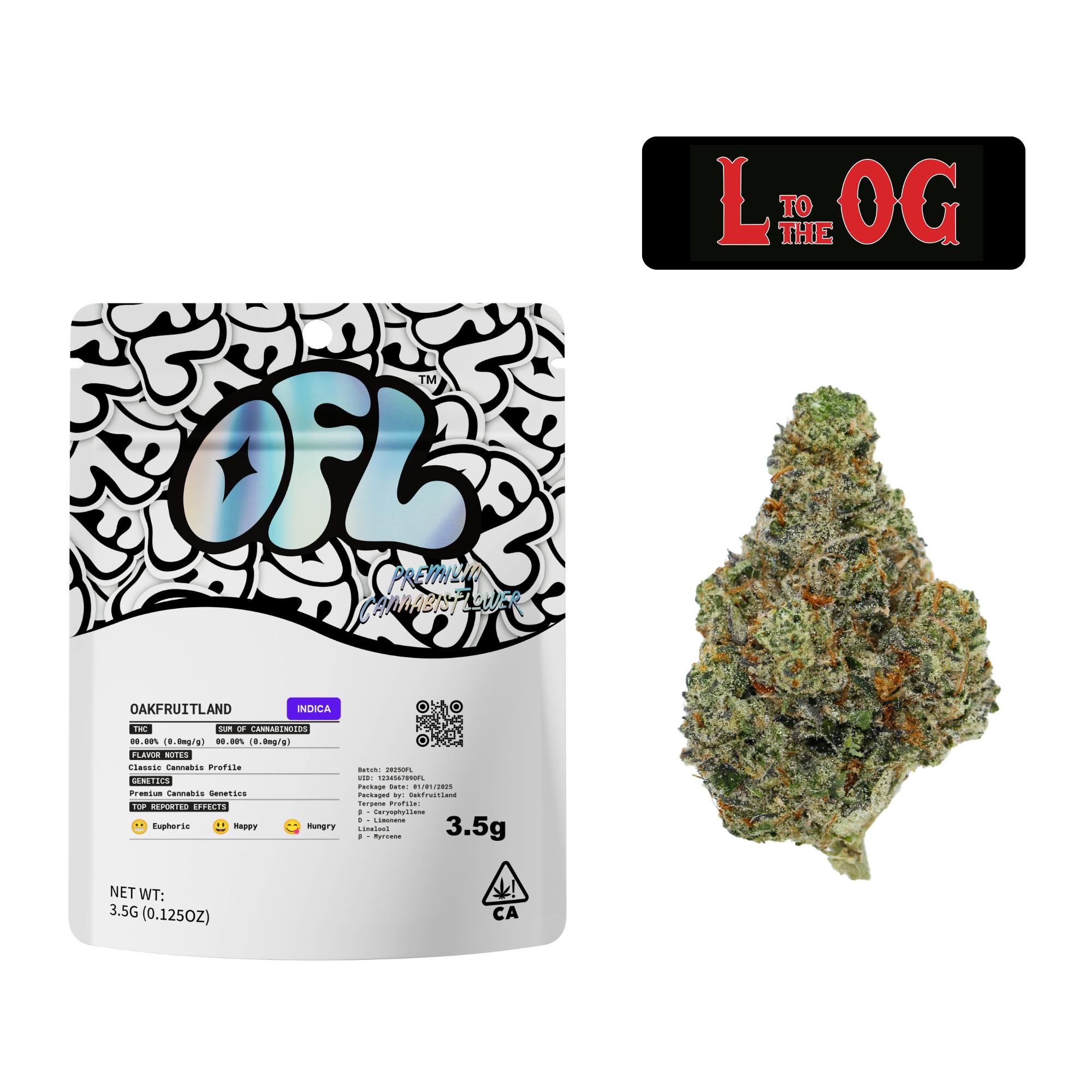 L to the OG Premium Flower 3.5g - Black Label Series