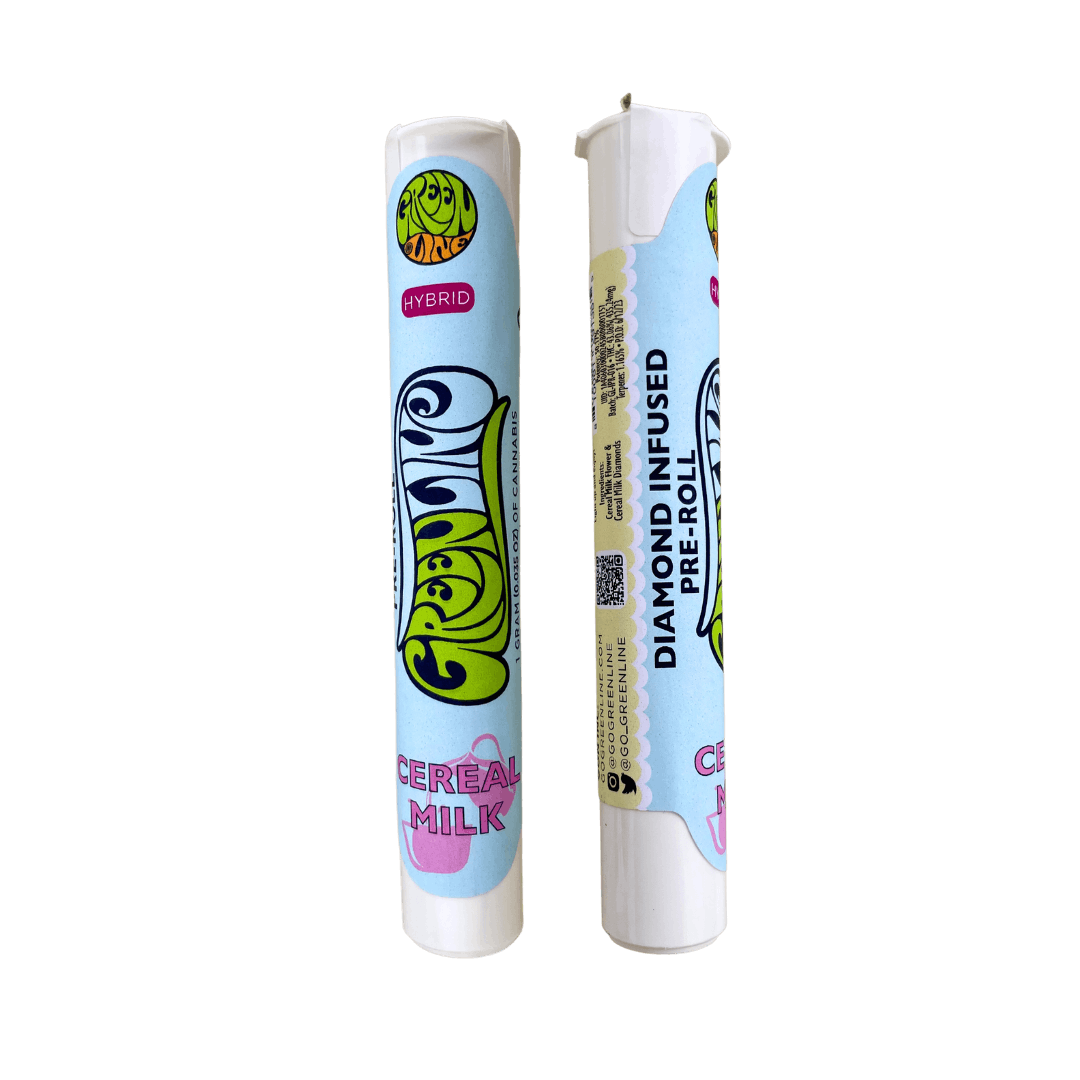 Greenline Cereal Milk Diamond Infused Pre-roll 