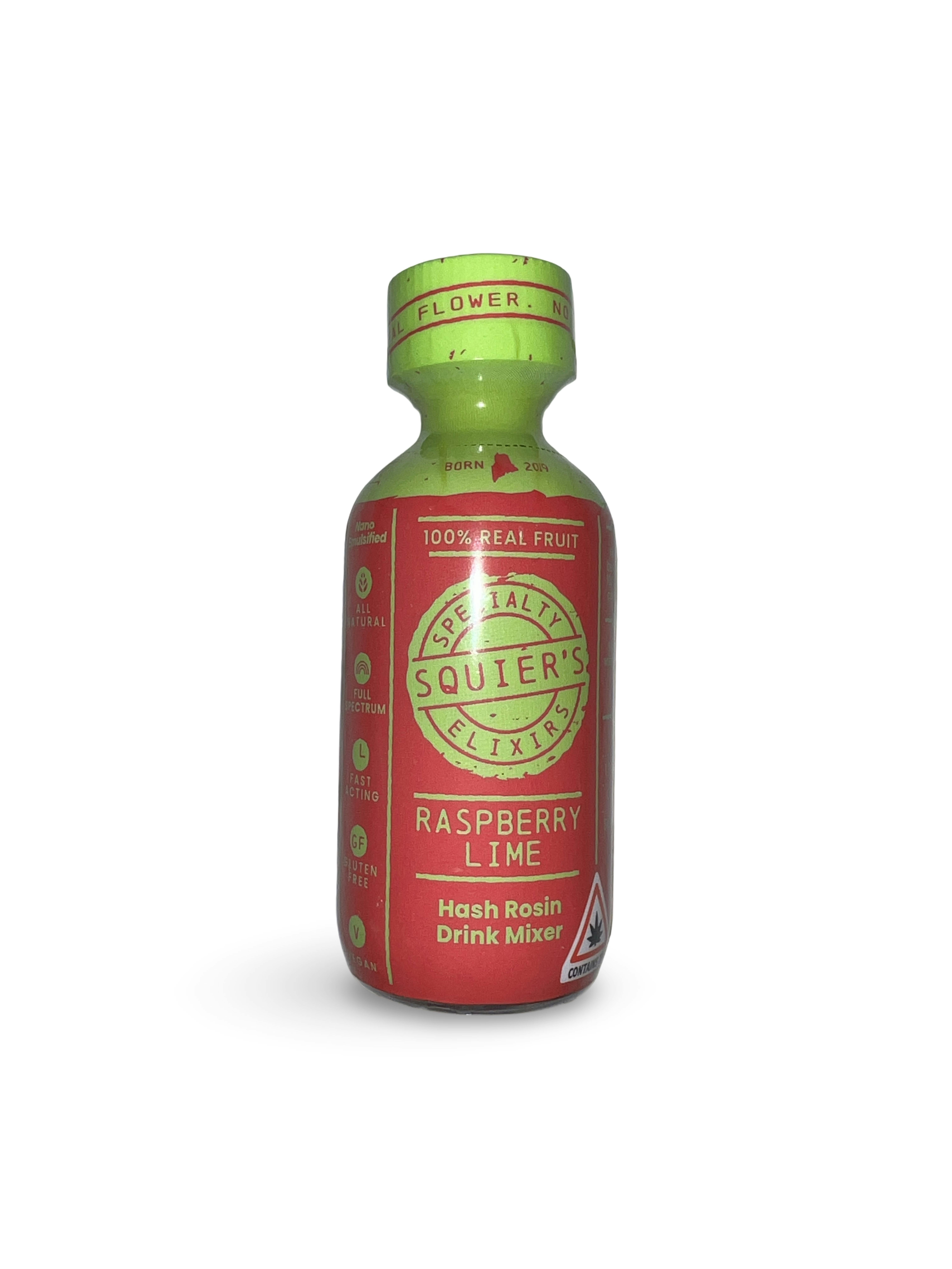 Squier's 200mg Hash Rosin Raspberry Lime Drink Mixer by Indico