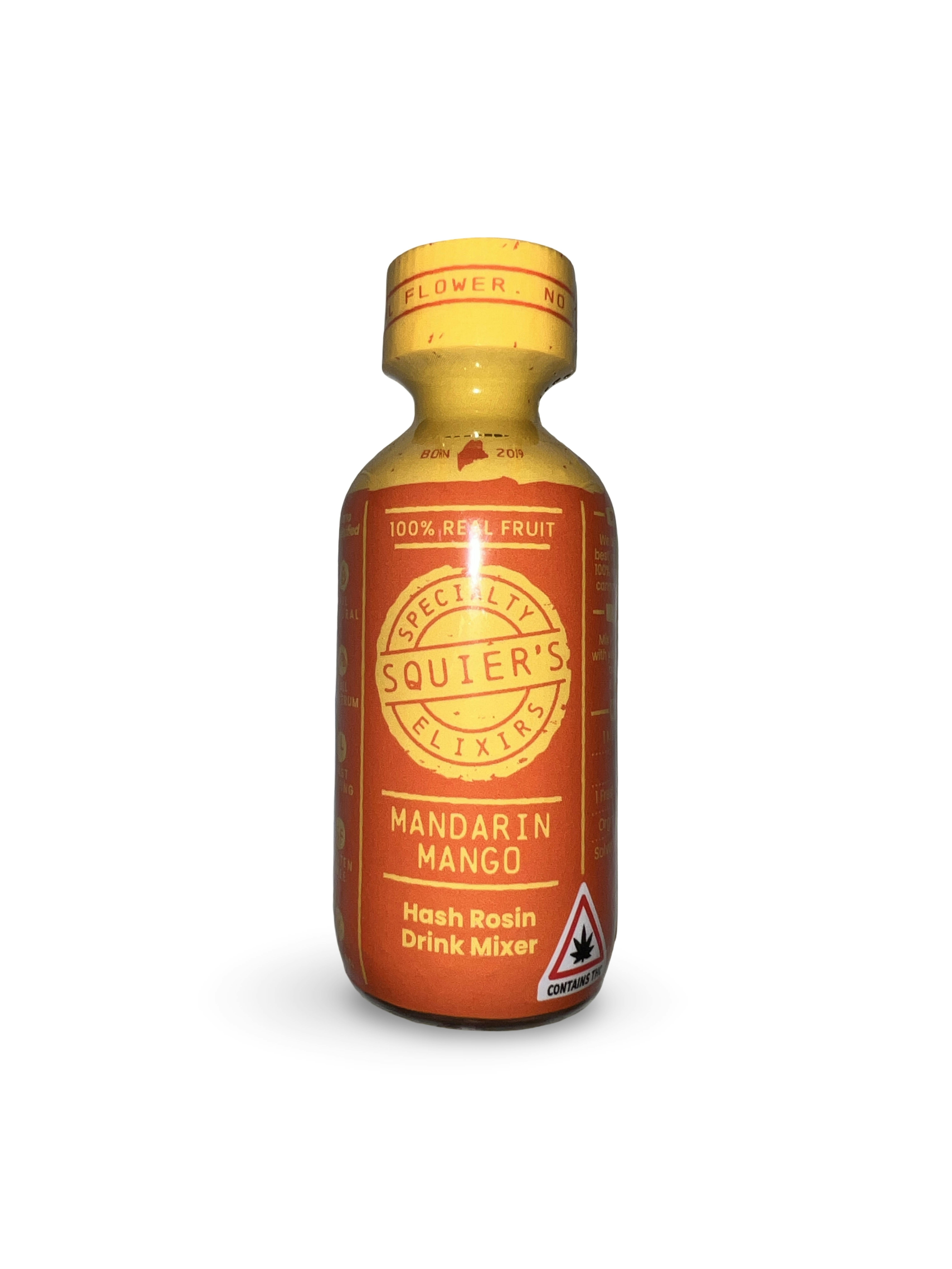 Squier's 200mg Hash Rosin Mandarin Mango Drink Mixer by Indico