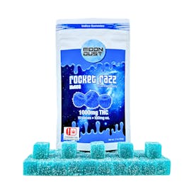 1000MG THC GUMMIES - ROCKET RAZZ - INDICA