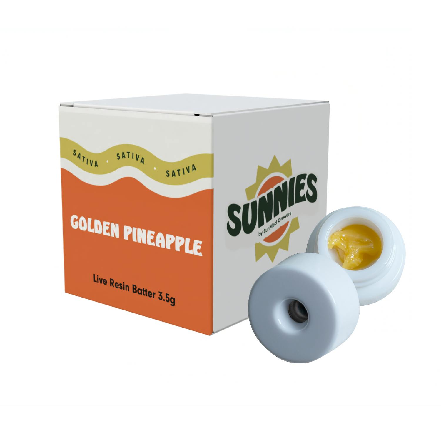 Golden Pineapple Live Resin Batter 3.5g by SunMed Growers