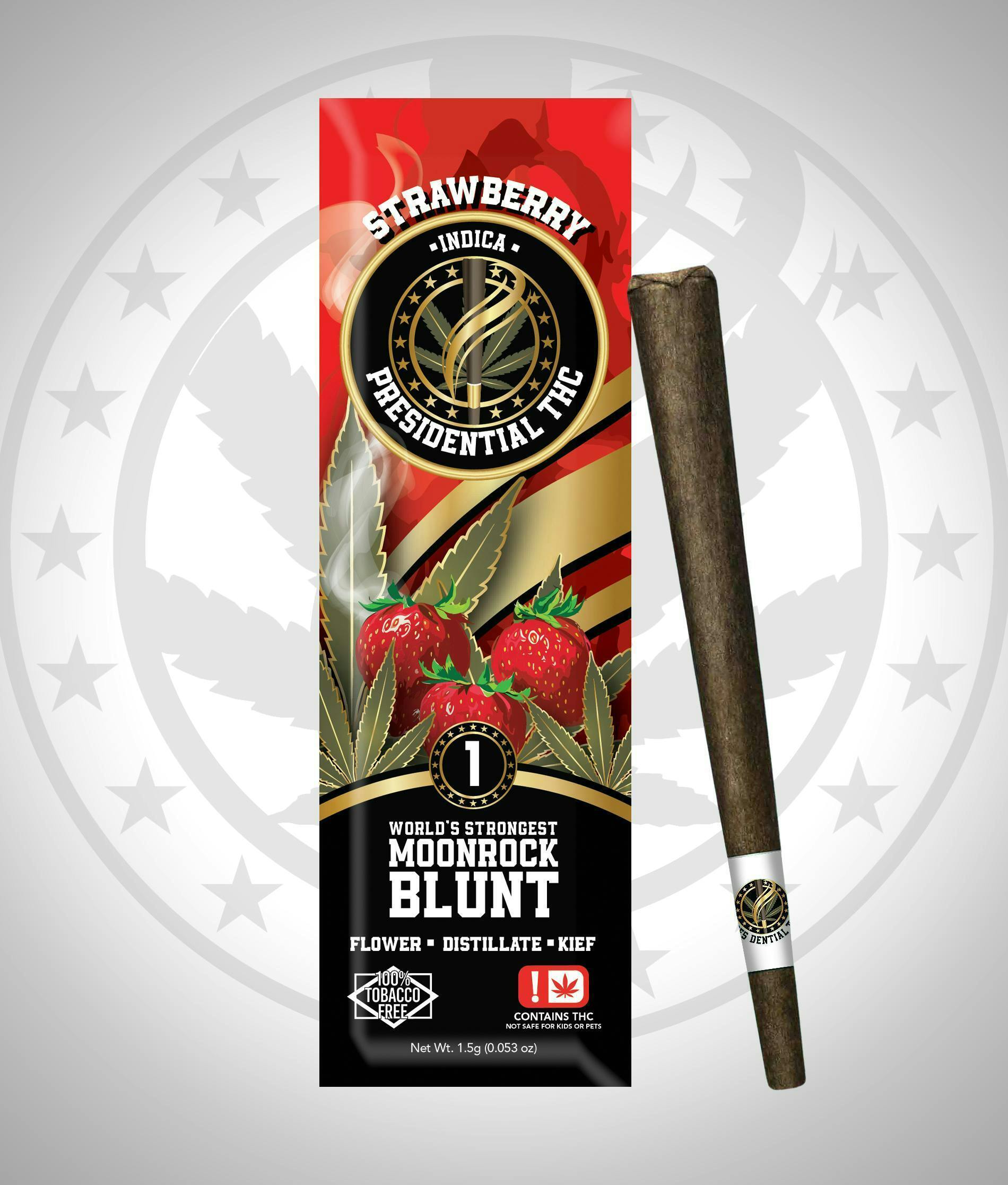 Strawberry | Moon Rock Infused Blunt | 1.5g