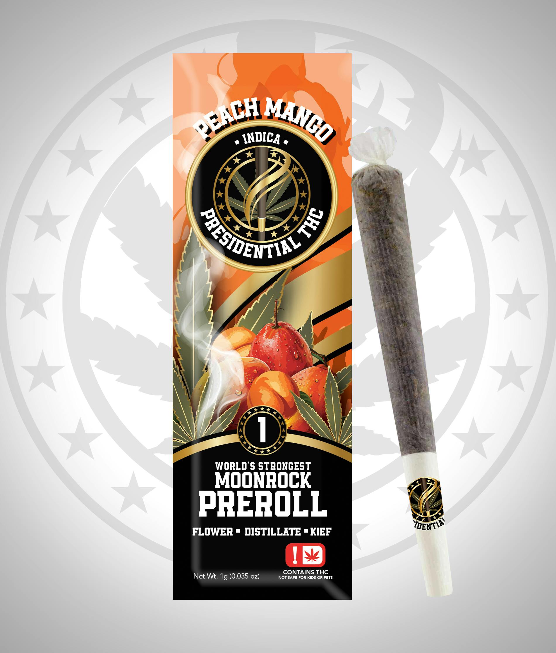 Presidential THC Moon: Rock - Peach Mango