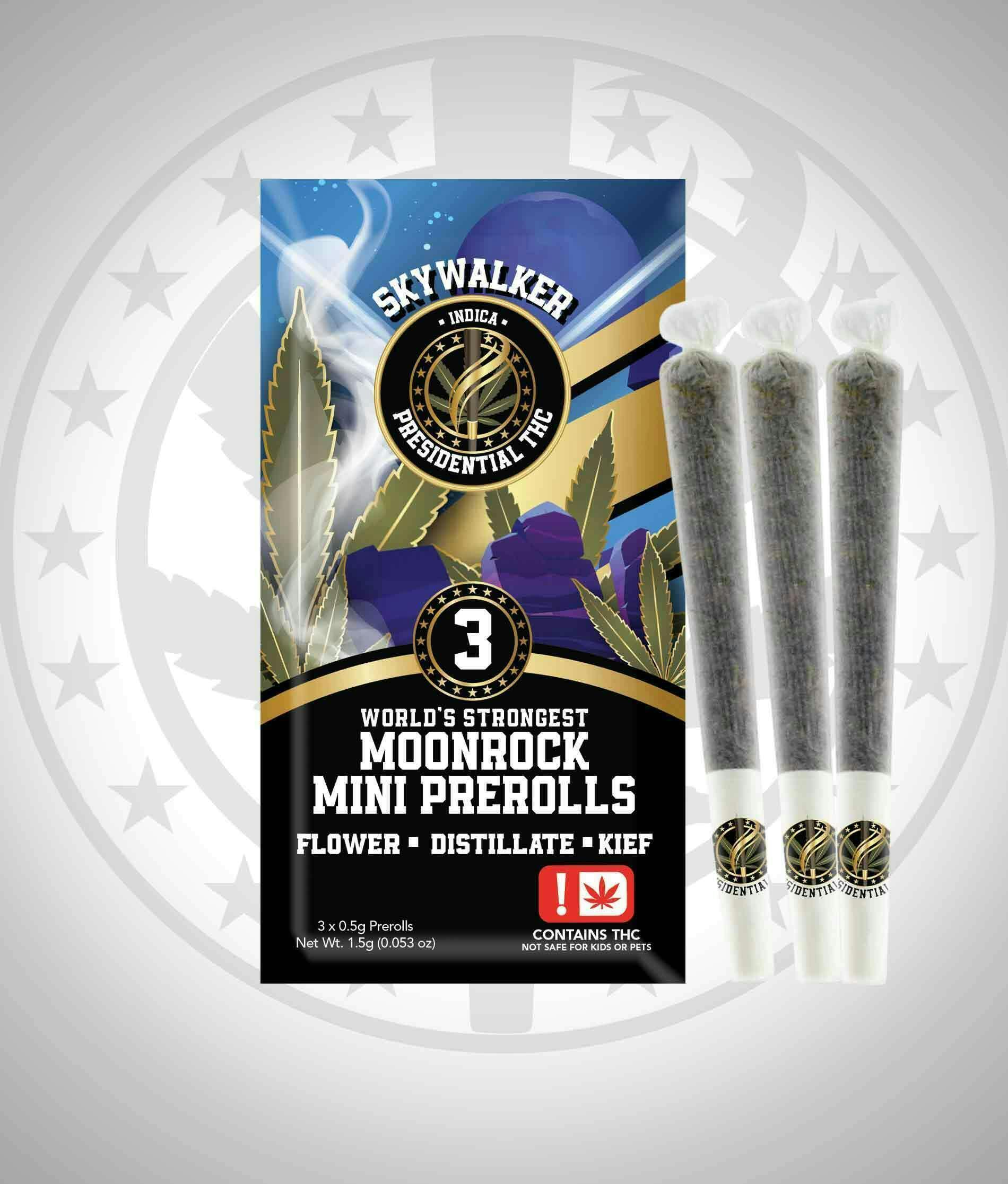 Skywalker | Moon Rock Prerolls Infused Minis | 0.5g each | 3pk