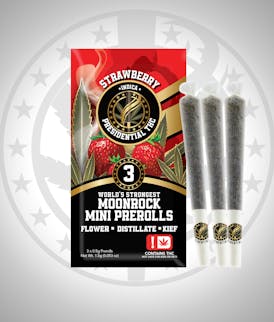 Presidential THC Pee-Wee Moon Rock Mini Prerolls - Strawberry (1.5g)