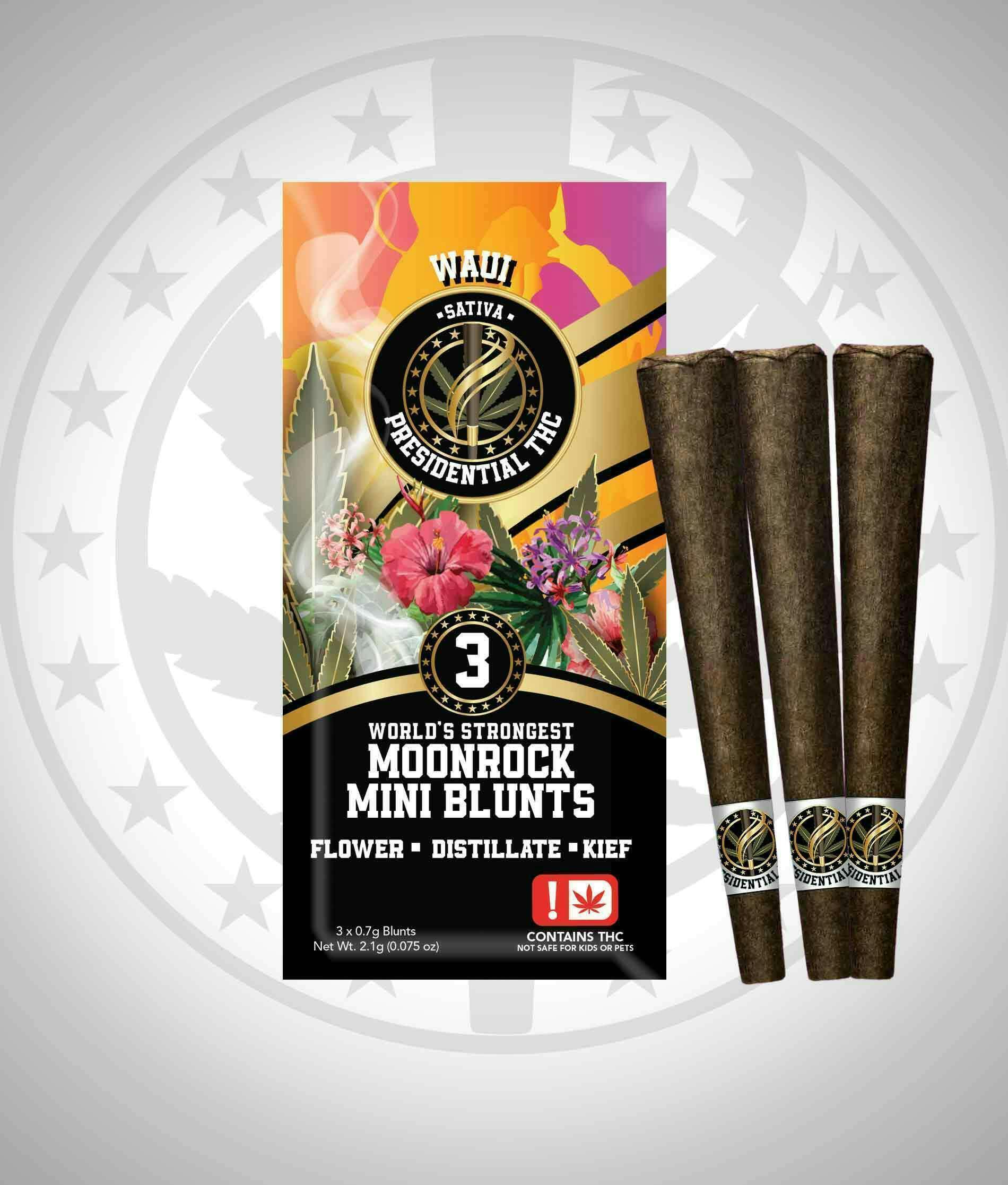 Waui | Moon Rock Blunts Infused Minis | 0.7g each | 3pk