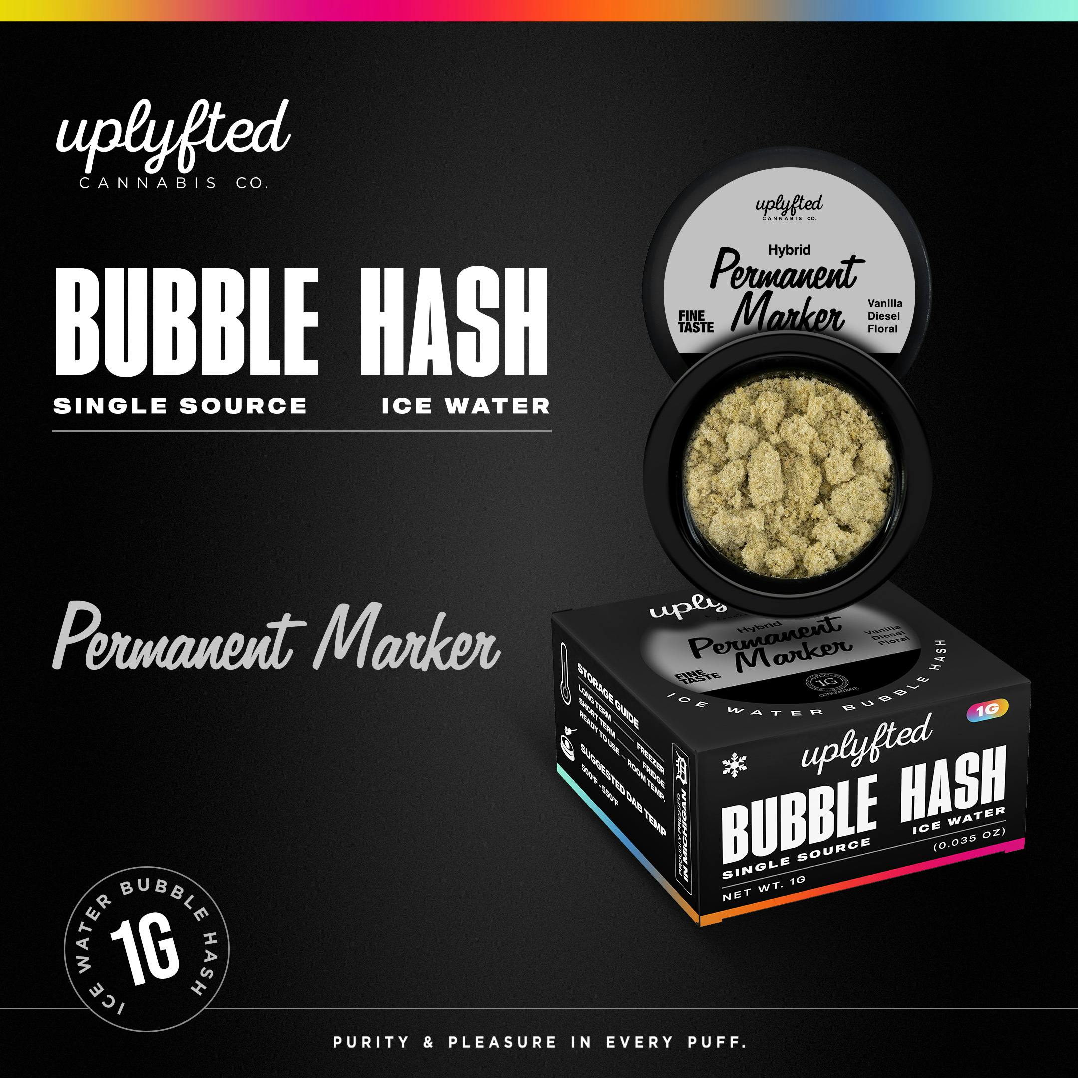 Permanent Marker | Live Rosin | Ice Water Hash | 1g by Uplyfted Cannabis Co