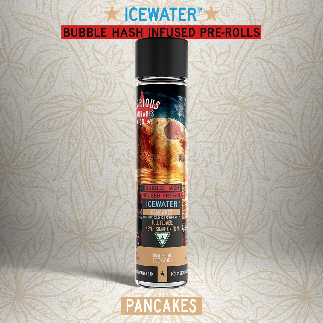 Pancakes 1G Strain Art Series Bubble Hash Infused Pre Roll