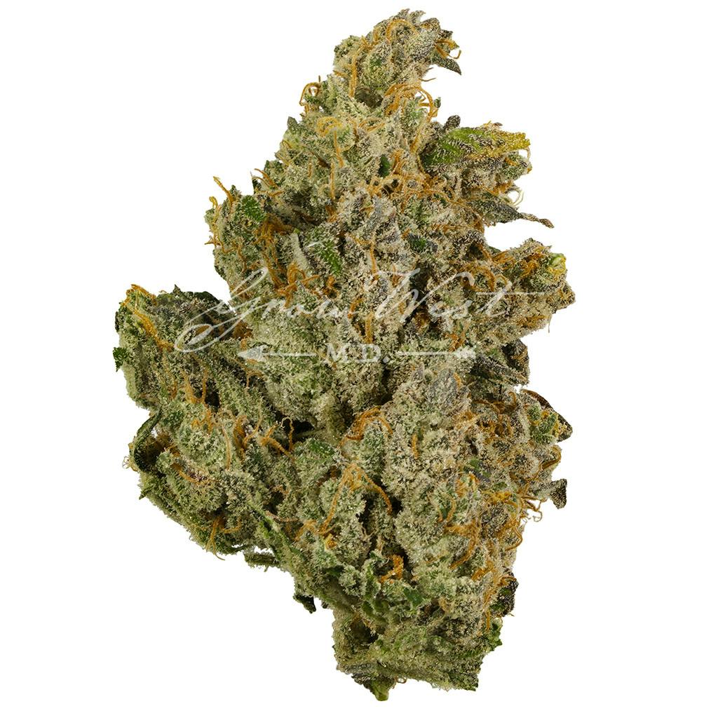 Grow West Cannabis Company Bubblegum Cake Trimmed Gold Weedmaps