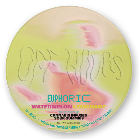 Off Hours - Watermelon Lemonade [Euphoric] -Hybrid- 10mg THC + 4mg CBD (Edibles) | Off Hours -B10