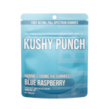 Kushy Punch - Hybrid Blue Raspberry INDIVIDUAL GUMMIES 100MG