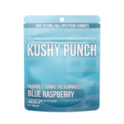 Kushy Punch - Hybrid Blue Raspberry INDIVIDUAL GUMMIES 100MG