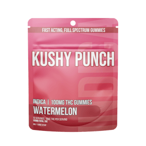 Kushy Punch - Kushy Punch Indica Watermelon INDIVIDUAL GUMMIES 100MG