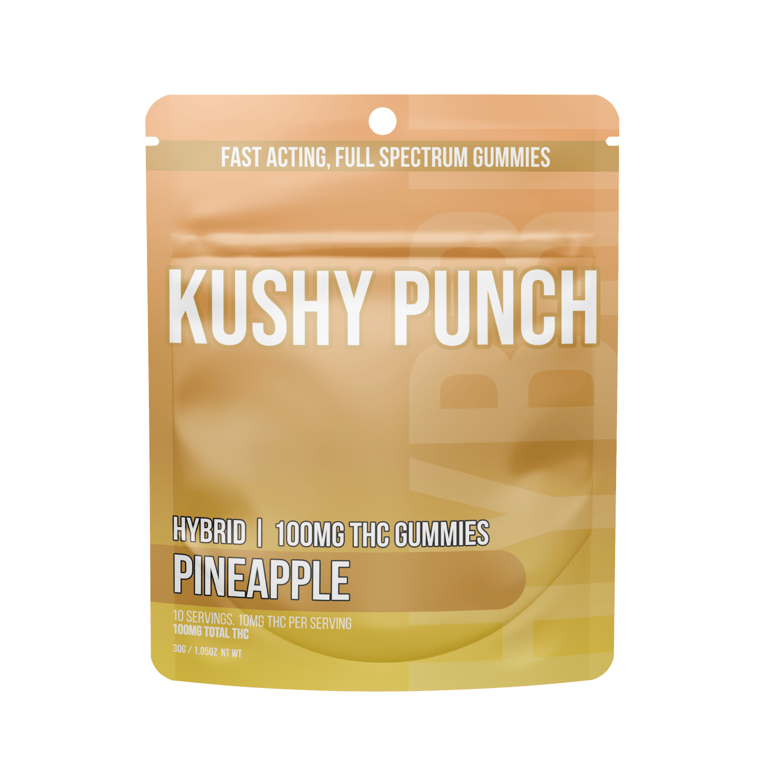 Pineapple Gummies | 100mg | 10ct | 10mg/ea