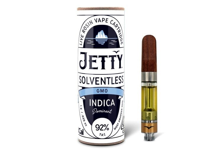 GMO OCal Solventless Cartridge 1g Jetty Extracts