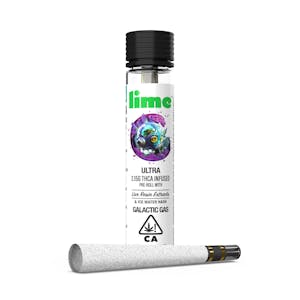 Lime - LIME - Galactic Gas - Preroll Infused - .6G - 5Pk