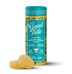 Good Tide - Pineapple Solventless Hash Rosin Gummies | Uplifting | 100mg PROMO