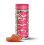 Guava -Hybrid- Solventless Hash Rosin Gummies | Balanced | 100mg | Good Tide       -h8 back