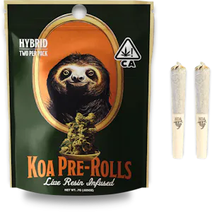 DOMPEN - Cinnamon Milk x Wedding Cake Koa Doubles - Live-Resin Infused Pre-Rolls .7g (2pk)