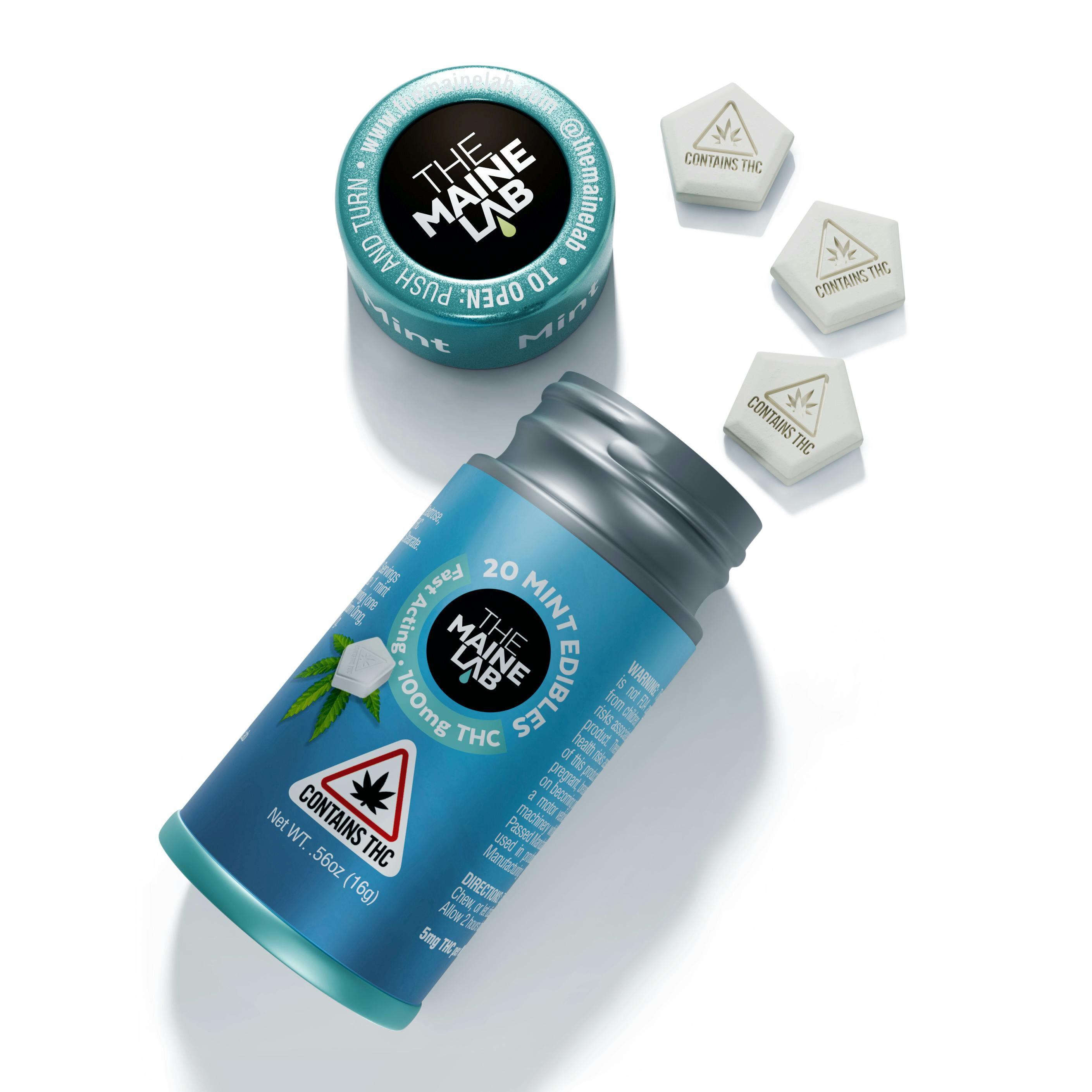 Nano THC Mints (100MG) by The Maine Lab