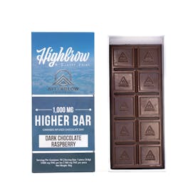 Highbrow/Afterglow Dark Chocolate Raspberry Higher Bar 1000mg