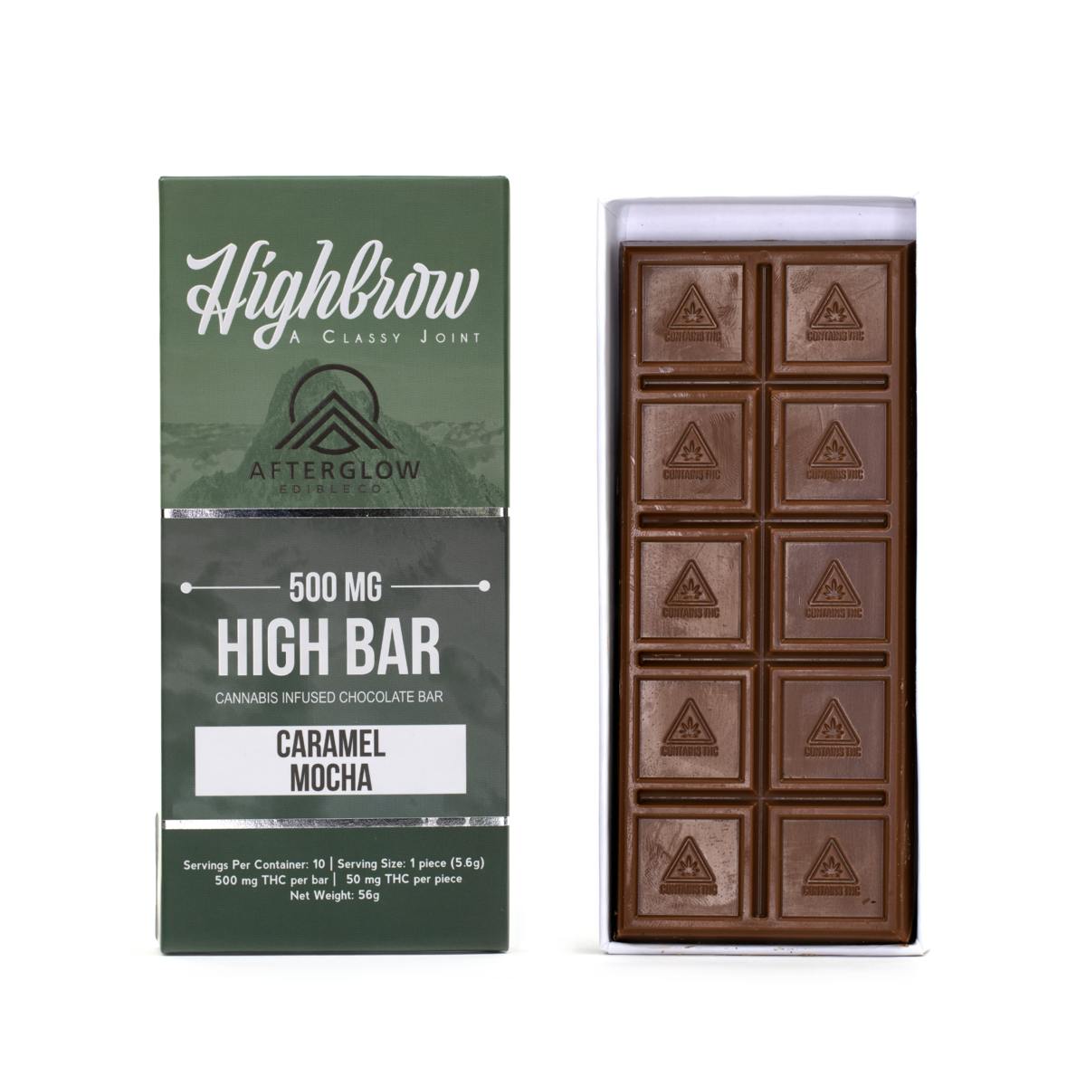 Highbrow Afterglow Caramel Mocha High Bar 500mg Highbrow