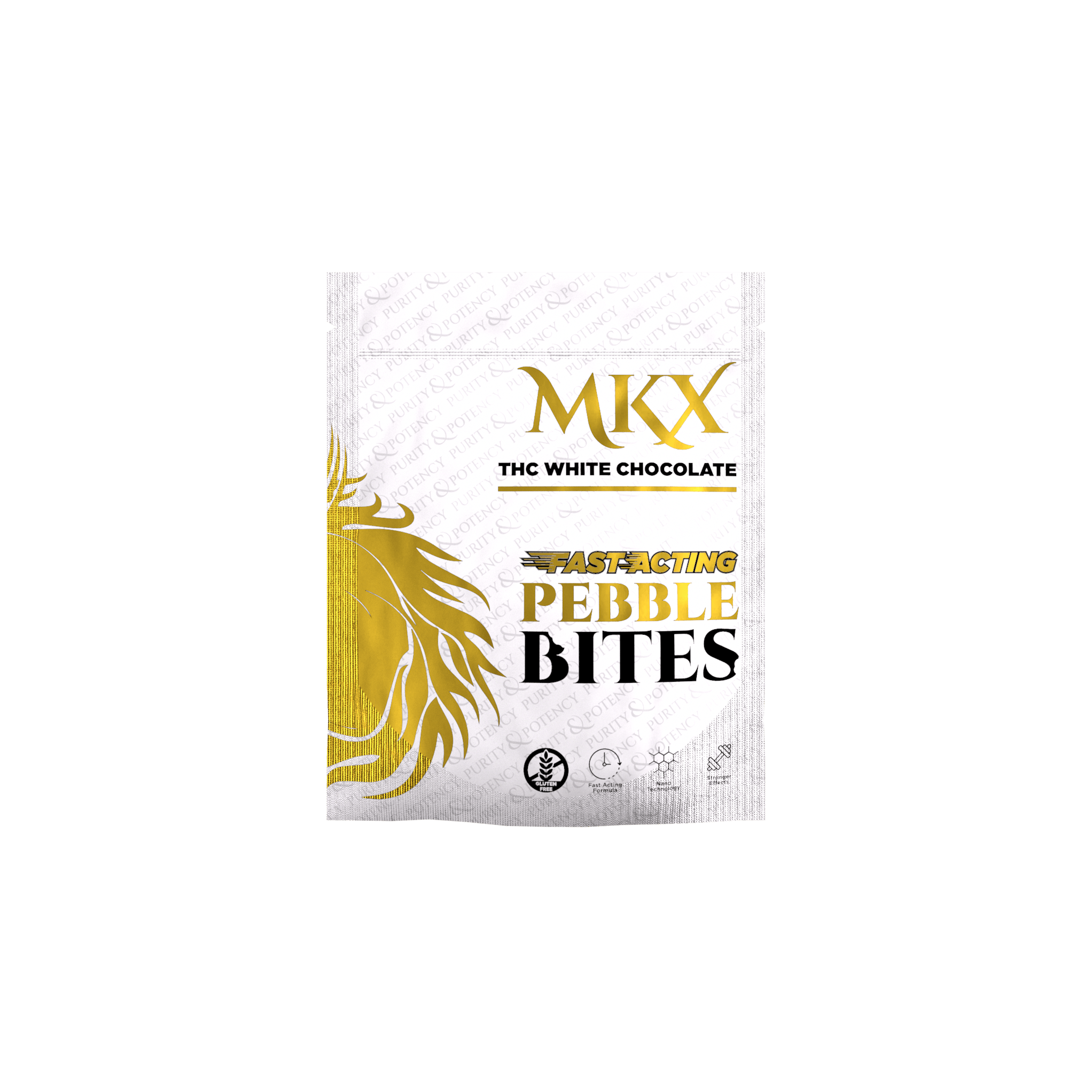 White Chocolate Pebble Bites | 100mg | 2ct | 50mg/ea