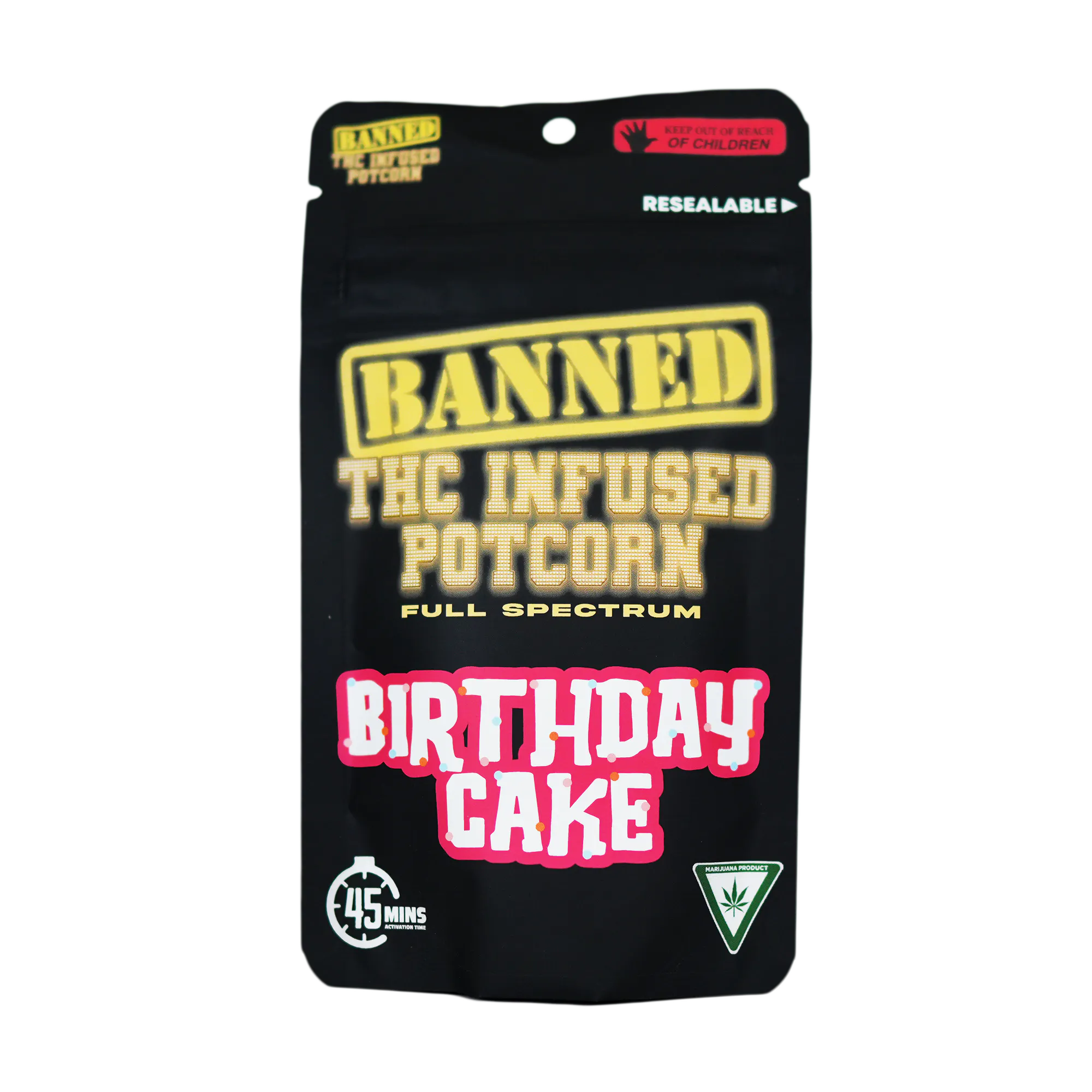 Banned Edible Co - BIRTHDAY CAKE POTCORN | 200MG Main Image