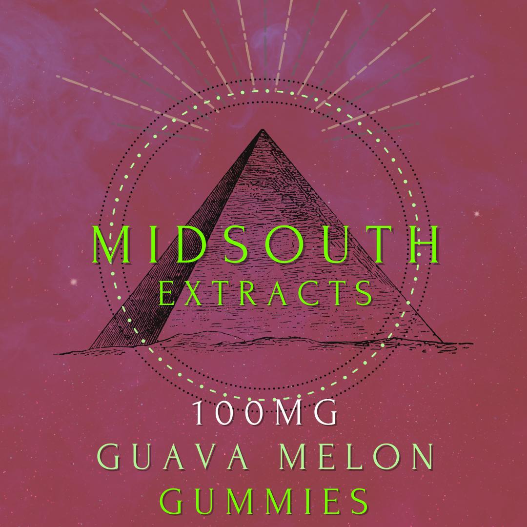 Gummies - 100mg - Guava Melon by MidSouth Extracts