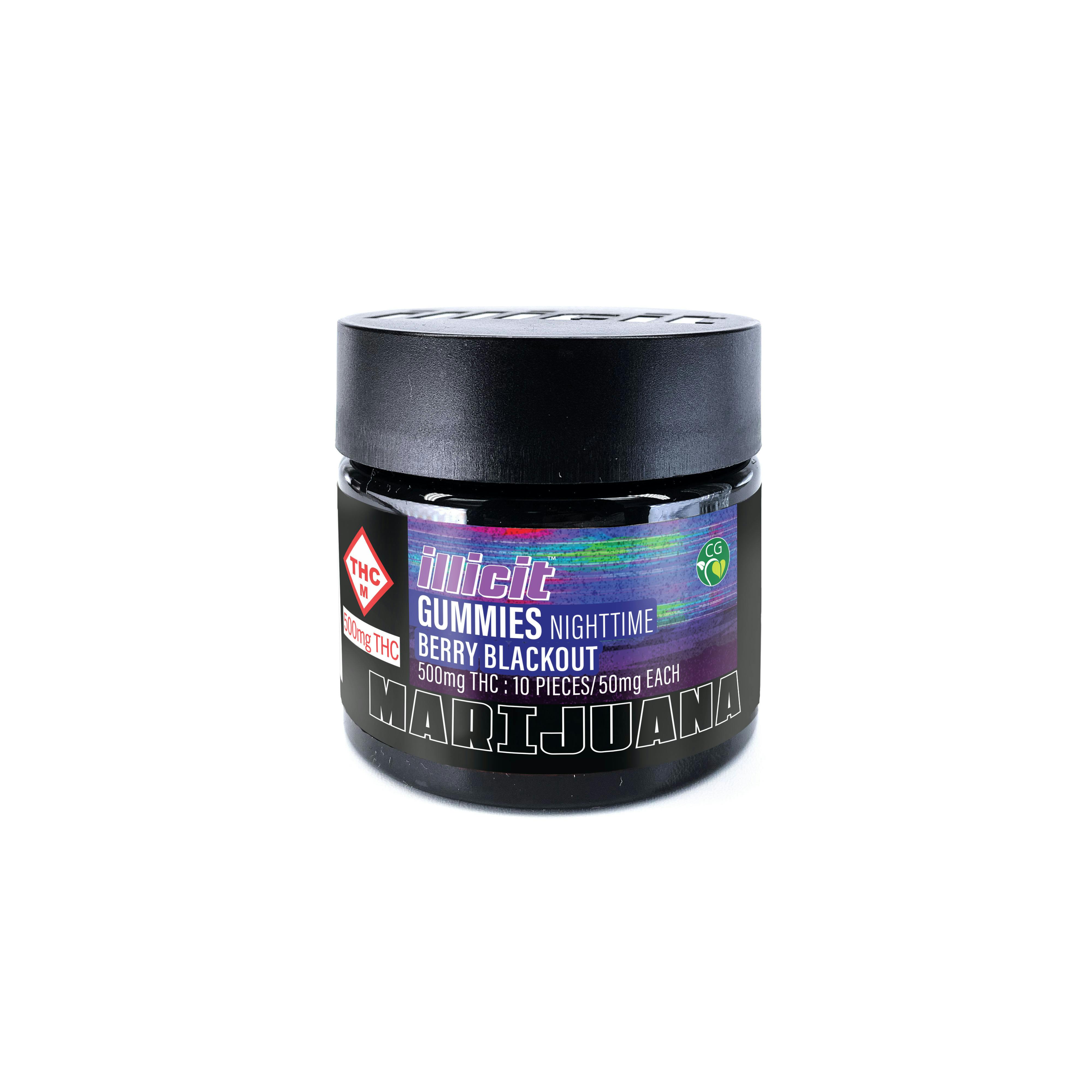 Berry Blackout 500MG Indica Gummies