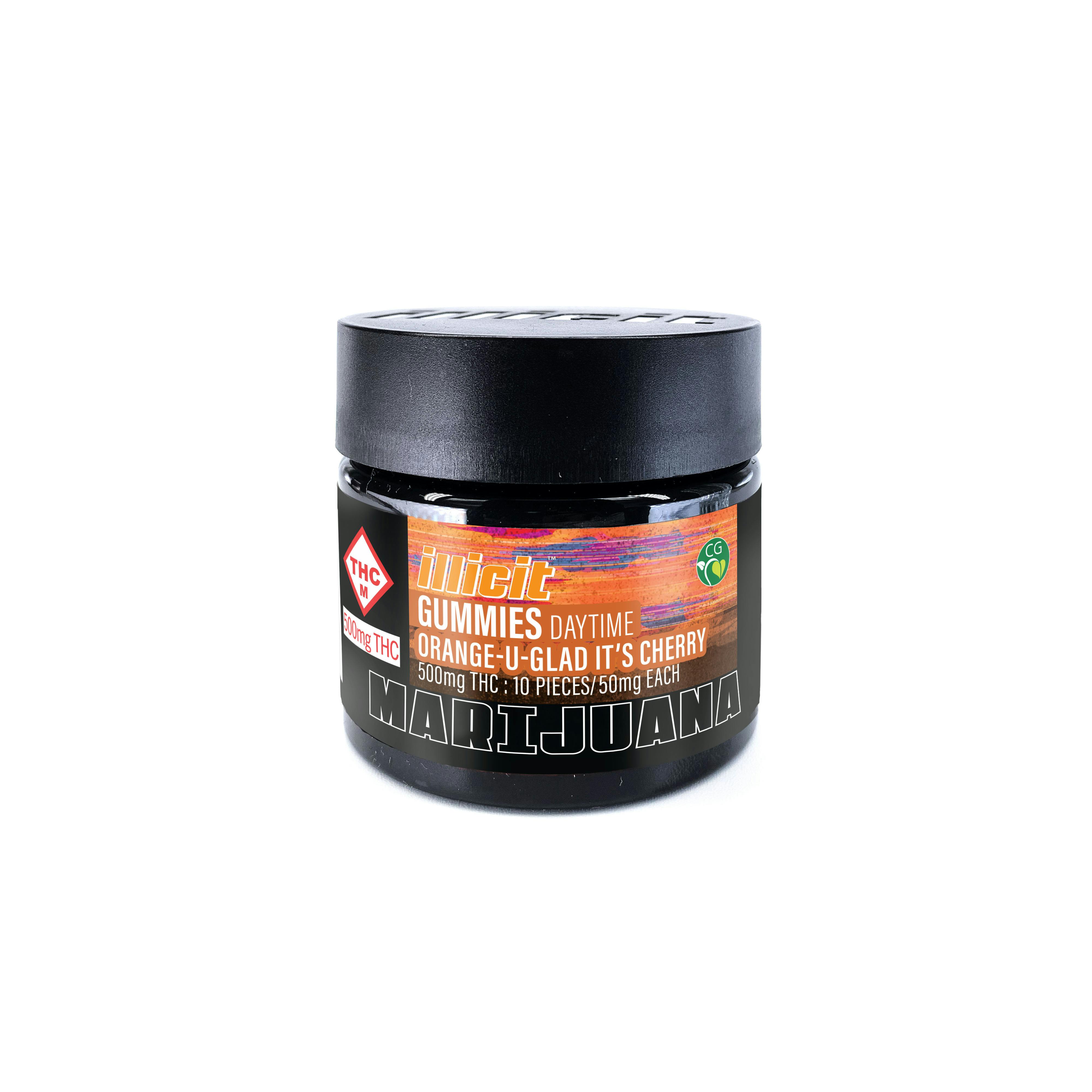 Orange-U-Glad It's Cherry 500MG Sativa Gummies