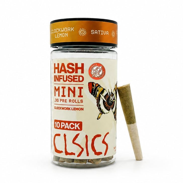 CLSICS Rosin & Rosin Infused Pre Rolls — Clockwork Lemon - Joints - Each