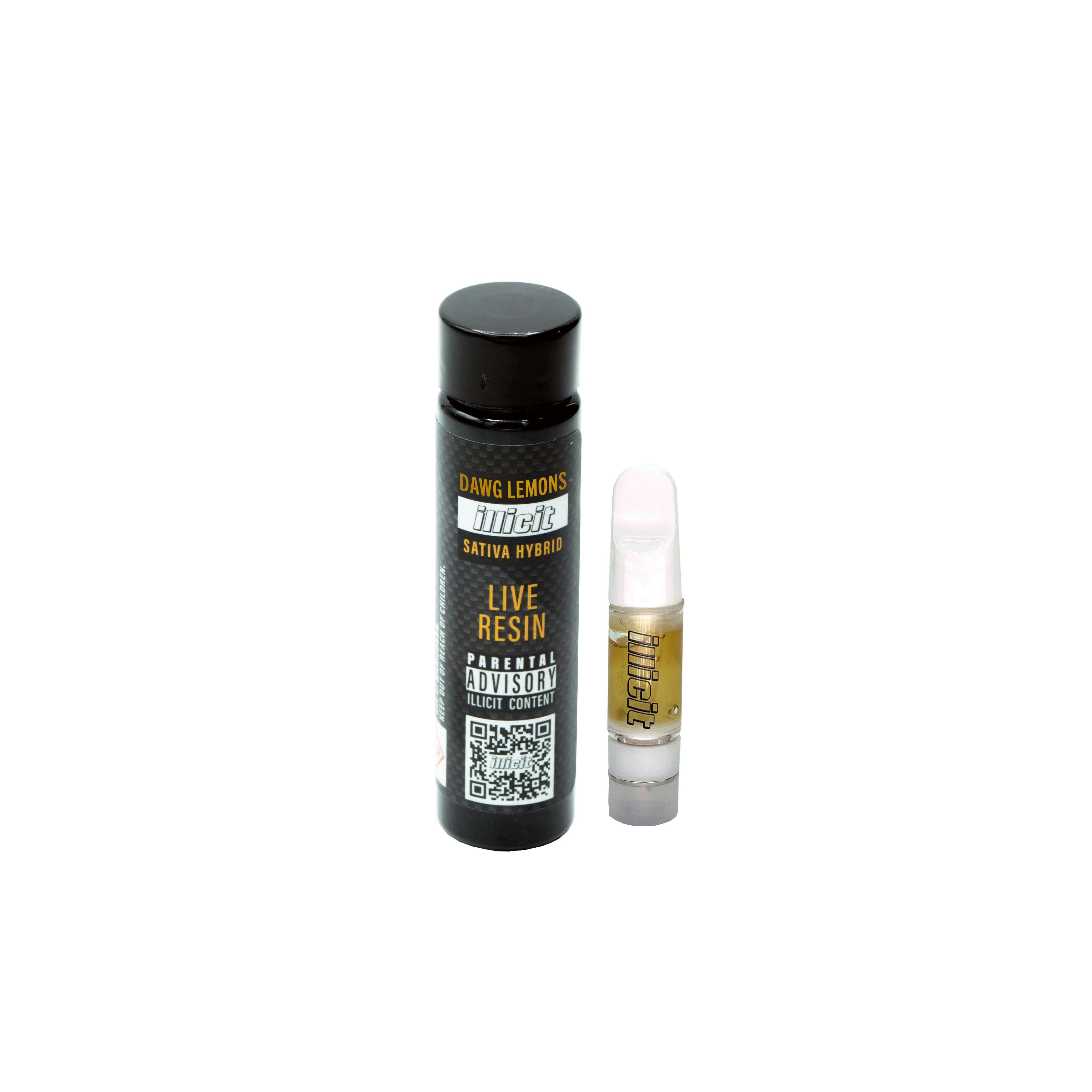 Dawg Lemons .5g Live Resin Cart by ILLICIT