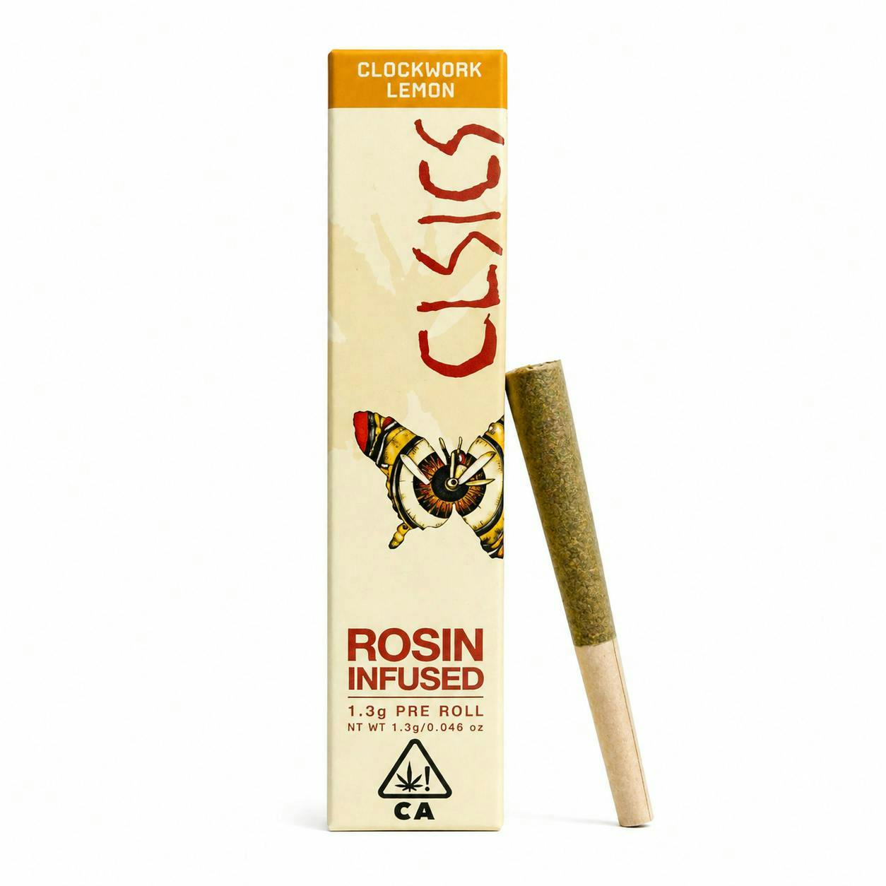 CLSICS Rosin & Rosin Infused Pre Rolls: Clockwork Lemon