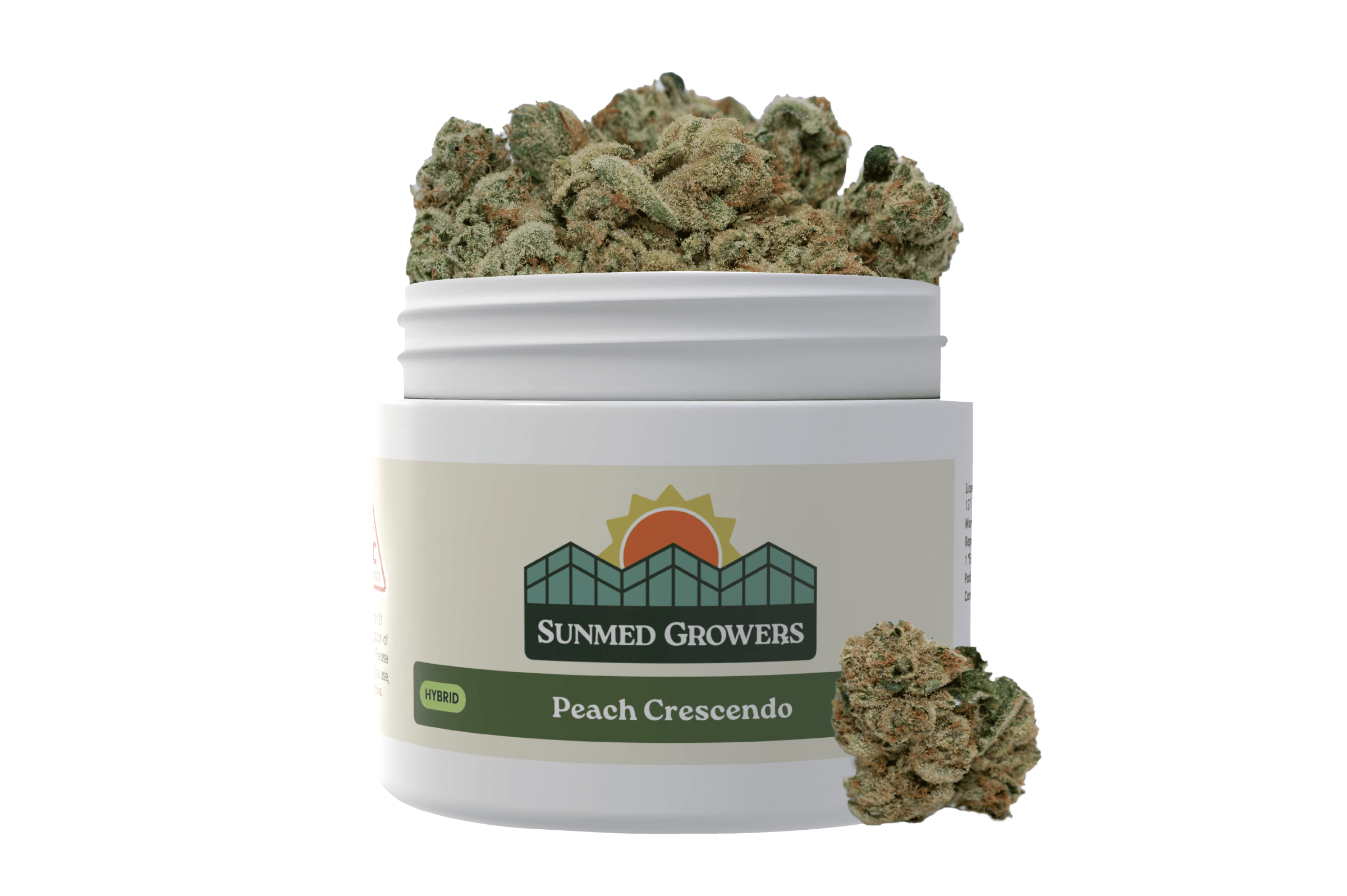 Peach Crescendo Flower (7g) by SunMed Growers